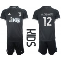 Dječji Nogometni Dres Juventus Alex Sandro #12 Rezervni 2023-24 Kratak Rukav (+ Kratke hlače)